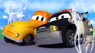 Car Patrol -  The Black Smoke! - Car City ! Police Cars and fire Trucks for kids
