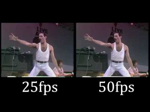 Queen - Live Aid - 25fps vs. 50fps