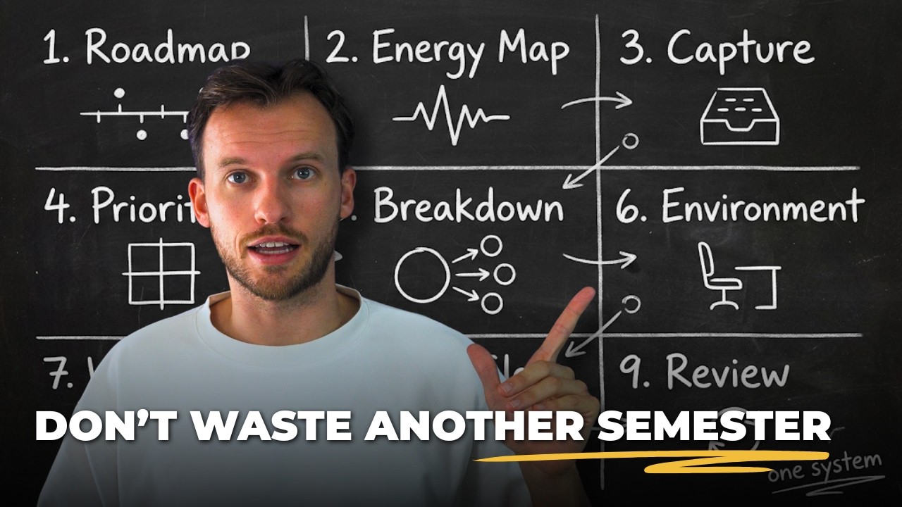 The Most Valuable Productivity Video You'll Ever Watch as a University Student (9 Methods)