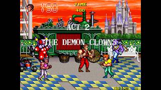 The Combatribes [USA] (Arcade) - (Act 2 - The Demon Clowns | Hardest)
