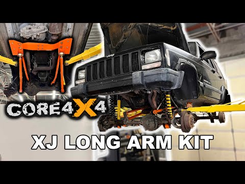 XJ Jeep Cherokee Long Arm Kit Install Core 4x4