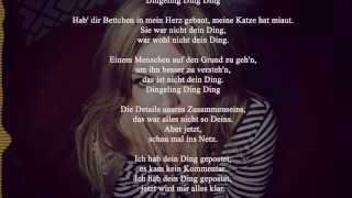 Annett Louisan -  Dein Ding (Lyrics)