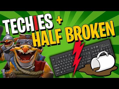 Techies + Half Broken Keyboard - DotA 2