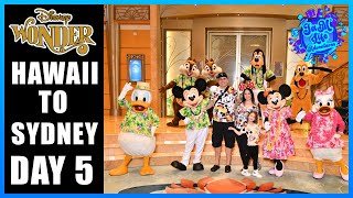 Disney Wonder Hawaii to Sydney: Day 5 Crossing The Equator 😃👍🏼🏰🇦🇺🌺🛳⚓️
