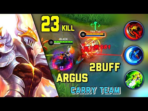 23KILL JUNGLE ARGUS CARRY TEAM🔥 Argus Top 1 Global | Mobile Legends✔