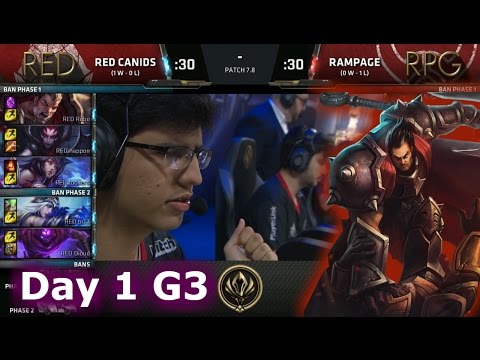 Red Canids (Brazil) vs Rampage (Japan) | Day 1 LoL MSI 2017 Play-In | RED vs RPG MSI 2017