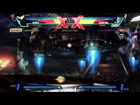 Ultimate Marvel vs Capcom 3: The Lobby - LegendaryXGee vs xxxShadow247xxx R1 4-19-12