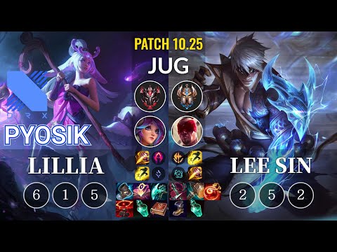 DRX Pyosik Lillia vs Lee Sin Jungle - KR Patch 10.25