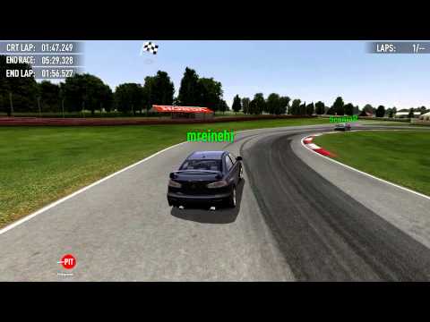 SimracewayGame 2013 07 10   Liverecording   Nr  10   weggerammt   1  Curve  replay
