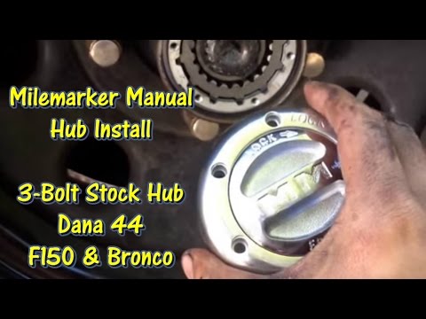 Milemarker Manual Locking Hub Install - 80 - 96 F150 & Bronco @GettinJunkDone