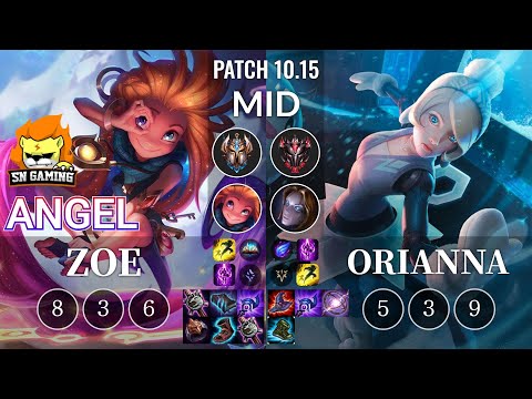 SN Angel Zoe vs Orianna Mid - KR Patch 10.15
