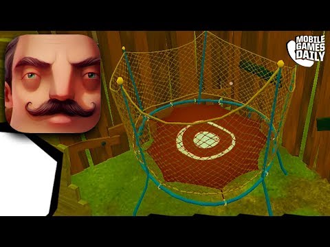 HELLO NEIGHBOR MOBILE - Trampoline Escape Act 2 Gameplay Walkthrough (iOS Android)