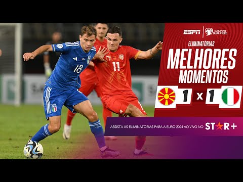 Gols e lances de Macedônia do Norte x Itália