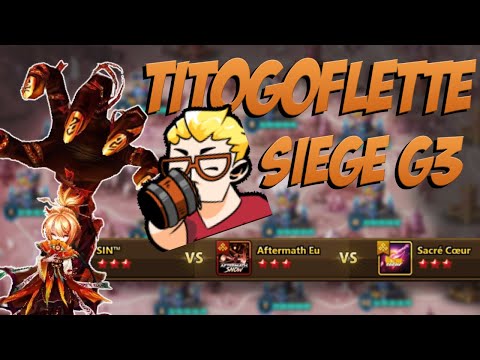 SIEGE G3: VS la meilleure guilde EU! Des drafts RTA en offense! SIN vs Aftermath:EU vs Sacré Coeur