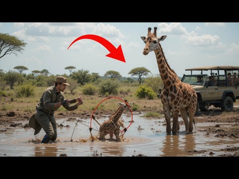Man Rescues Baby Giraffe From Swamp – 🤯 You Won’t Believe What The Mother Did!