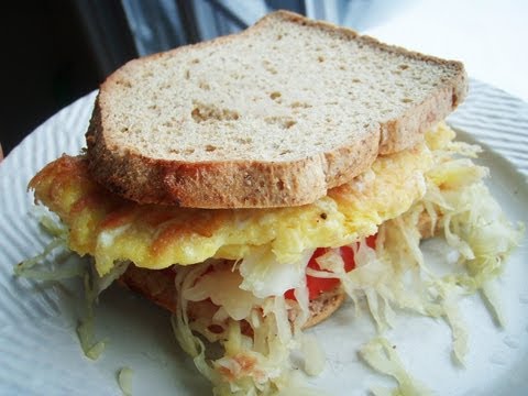 Paleo Sauerkraut Sandwich On Paleo Bread™