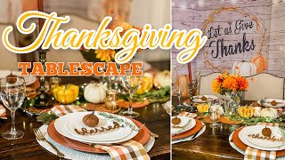 Thanksgiving Table Setting Ideas| #tablescape #tablesetting #diy Lofaris backdrop review