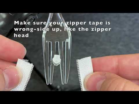 How to Re-Install a Zipper Head with the Fork Trick