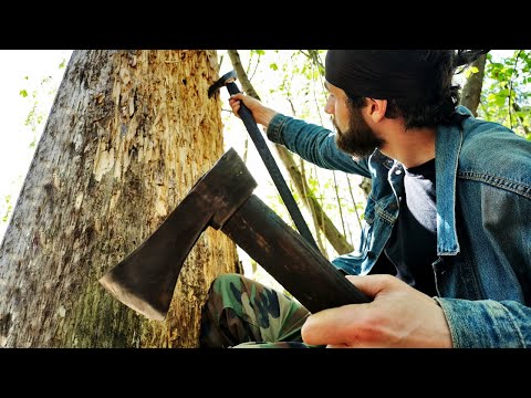 Medieval Axe Climbing Technique (Valaska/Shepherd's Axe) Review/Test