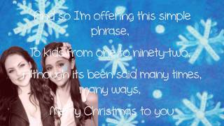 Ariana Grande &amp; Liz Gillies- Chestnuts (Lyric Video) HD ♥