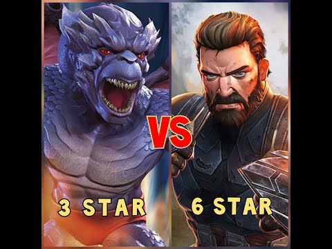 MCOC 3 Star Dragon Man vs 6 Star Captain America(IW) Duel Target 'Those who fight against Evil'