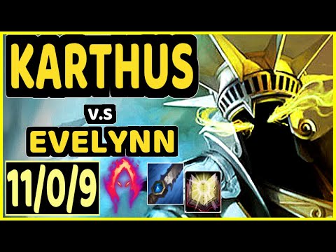 MEMENTO (KARTHUS) vs EVELYNN - 11/0/9 KDA JUNGLE GAMEPLAY - EUW Ranked MASTER
