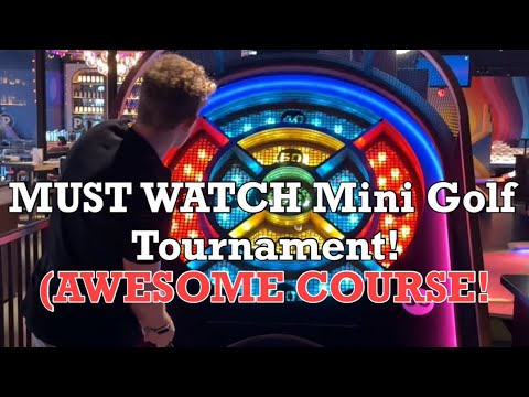 FUTURISTIC Mini Golf Course | Mini Golf Tournament (FULL ROUND) - Puttshack
