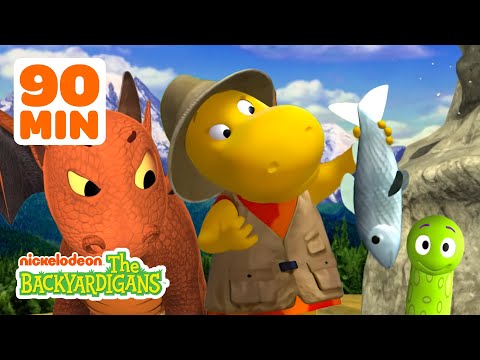Tasha Goes Fishing + a Dragon Traps Pablo! w/ Uniqua & Tyrone | 90 Minutes | The Backyardigans