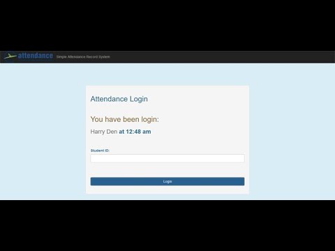 SIMPLE ATTENDANCE RECORD SYSTEM IN PHP | Source Code & Projects | Review