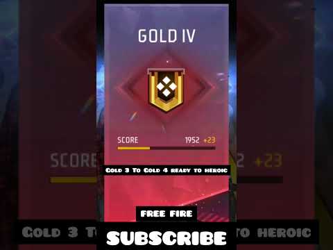 Gold 3 To Gold 4 🗿 free fire rank push🥵 #shortsfeed #rankpush #goldtoheroic