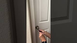 How to unlock a bathroom door.
