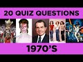 1970s Quiz | 70s Trivia Quiz | 70s Trivia | 70s Quiz Questions