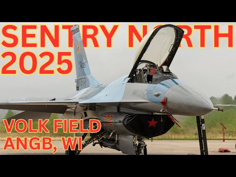 WOW! Top Aces F-16A Vipers Taxi In at Volk Field | Sentry North 2025 Ramp Footage!