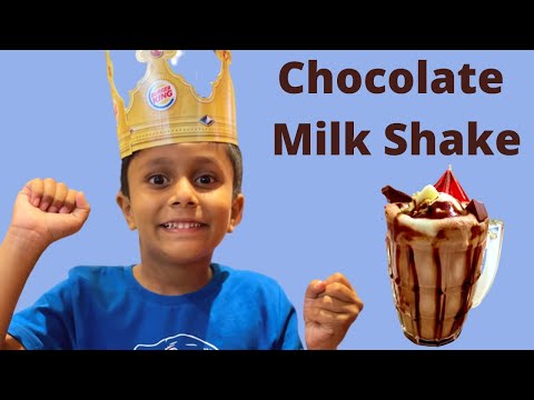 Simple Chocolate Milkshake🥤 Adhith's Recipe #tamil #vlog