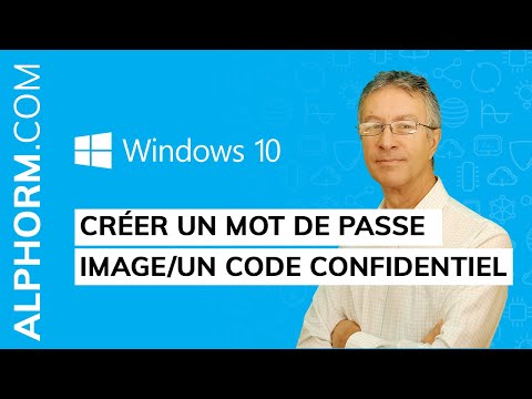Formation Windows 10 October 2018 Update | Créer un mot de passe image un code confidentiel