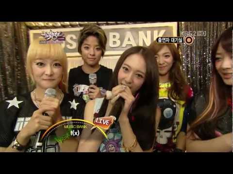 120615 KBS2 Music Bank f(x) - Waiting Room