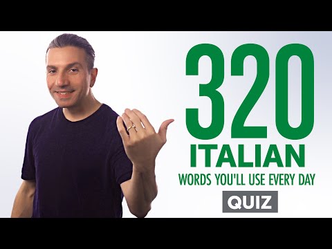 Quiz | 320 Italian Words You'll Use Every Day - Basic Vocabulary #72