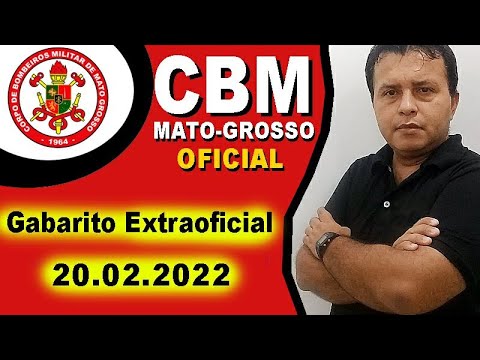 CBM MT 2022 - Oficial - Correção da Prova - Gabarito Extraoficial