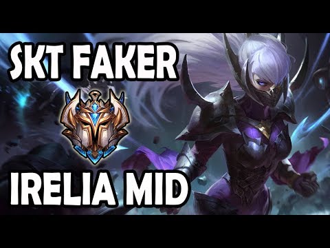 SKT Faker IRELIA vs TWISTED FATE (MID) Ranked Challenger Korea