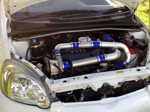 Rotrex Supercharged Vitz with HKS BOV