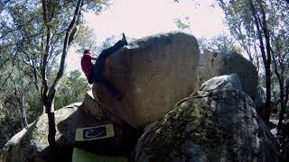 Video thumbnail of The sky is the limit Direct, 6a. Can Camps