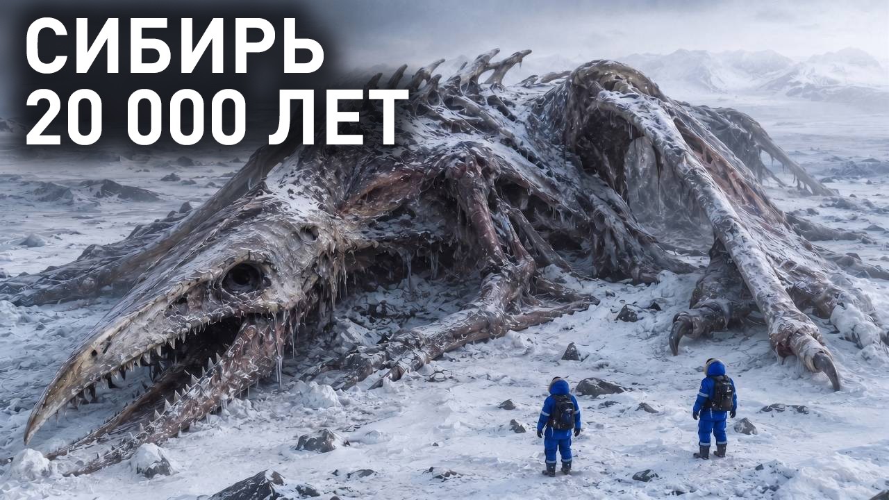 В Сибири нашли нечто огромное, вмерзшее в лёд