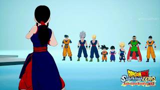 Todas las interacciones de Milk con Gohan y Goten en Sparking ZERO Super Limit Breaking NEO