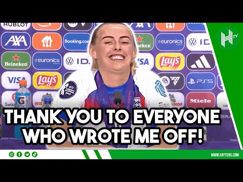 THANK YOU to everyone who WROTE me off! Chloe Kelly as Lionesses win Euro 2025
