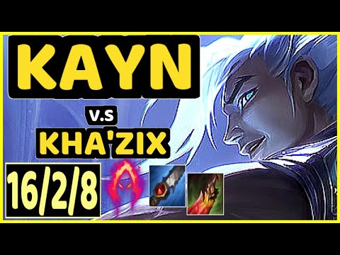 KEIO (KAYN) vs KHA'ZIX - 16/2/8 KDA JUNGLE CHALLENGER GAMEPLAY - BR