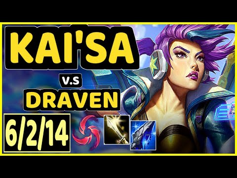 YUUKI60 (KAI'SA) vs DRAVEN - 6/2/14 KDA BOTTOM ADC GAMEPLAY - EUW Ranked MASTER