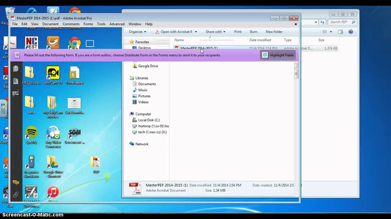 Saving Entries in PEP Pdf