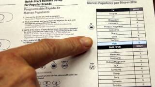 URC8820 Cox 8820 Quick Start