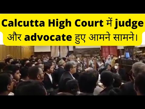 Heated argument between judge and advocate in Calcutta High Court.  Justice Abhijit Gangopadhyay