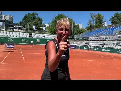 Je me fais croquer par Timéa Bacsinszky sur le central du Lausanne Open
